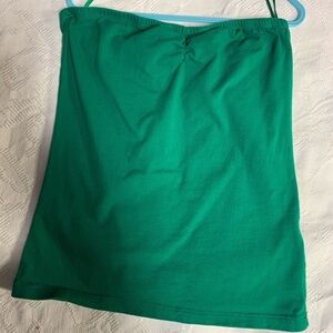 Girls green strapless tank